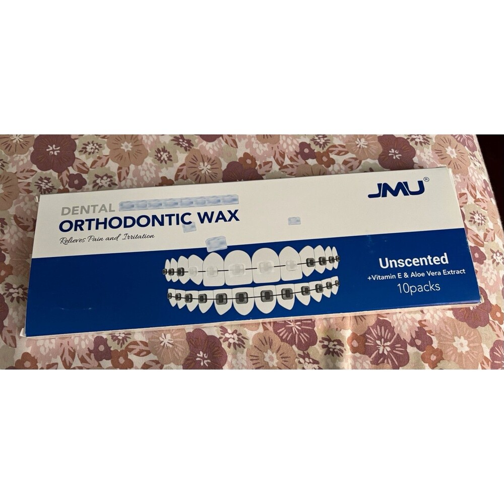 JMU Dental Orthodontic Unscented Wax 10 Packs for Orthodontics MPN 51404003